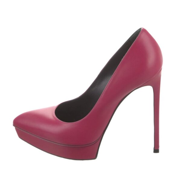 STUNNING SAINT LAURENT PLATFORM PUMP - COLLECTOR'S CLASSIC - Picture 1 of 5